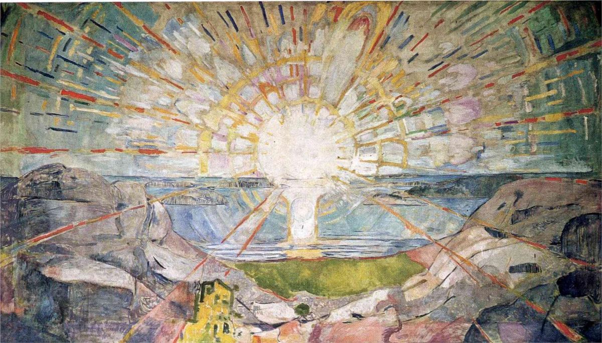 The Sun painting by Edvard Munch - Gardenmaker LLC